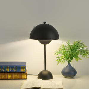 Lampe <span class=keywords><strong>de</strong></span> <span class=keywords><strong>table</strong></span> LED moderne 12W plusieurs couleurs E27 dôme hôtel chambre salon fer plastique avec <span class=keywords><strong>petit</strong></span> <span class=keywords><strong>parasol</strong></span> champignon - Product Image 4