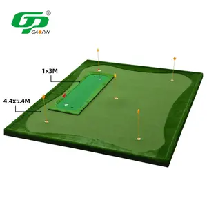 Pasokan Pabrik Kustom Lapangan Golf Mini Putting Mat Luar Ruangan Alat Bantu Pelatihan Golf Besar Putting Green