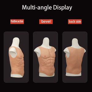 En gros, Costume musculaire masculin respirant pour l'été et <span class=keywords><strong>la</strong></span> <span class=keywords><strong>plage</strong></span>, avec poitrine en silicone platine professionnelle pour adulte, design réaliste et ultra doux - Product Image 3