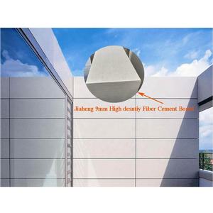 100% Asbest Gratis 9Mm Fiber Cement Board Buitenmuur