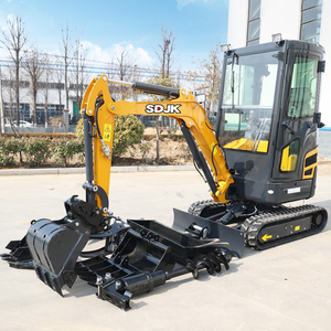 Mini-excavatrice SDJK 2 tonnes, moteur EPA, excavatrices neuves, excavatrice sur chenilles hydraulique multifonctionnelle, machine d'excavation 2 tonnes - Product Image 3