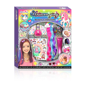 Custom Kids Makeup <strong>Kit</strong> Girls Toys Diy Children <strong>Nail</strong> Art Toys Makeup for Kids With Stickers - Product Image 1
