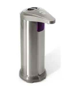 New Version Update Button Stainless Steel Touchless Hand Free Motion Sensor Automatic Soap Dispenser