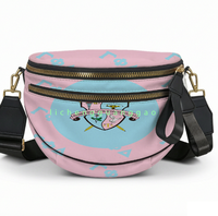 Promotion usine : Sac bandoulière Sorority Shell, design élégant avec lettres grecques, sac banane unisexe pour voyage et extérieur