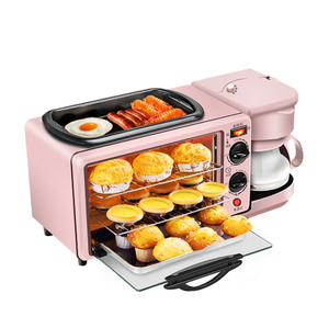 Lyroe gran oferta 3 en 1 multifuncional tamaño familiar <span class=keywords><strong>tostadora</strong></span> horno café fabricante de alimentos Mini desayuno máquina de cocina - Product Image 2