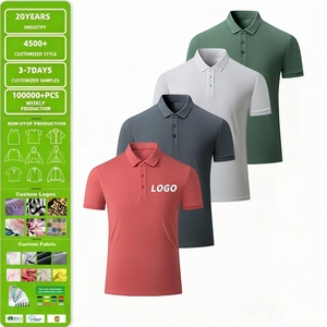 Chemises <span class=keywords><strong>Polo</strong></span> Pique 70% Coton 30% Polyester Vêtements de Travail pour Hommes Été Décontracté Manches Courtes Uniforme Personnalisé Design Imprimé Logo Femmes - Product Image 1
