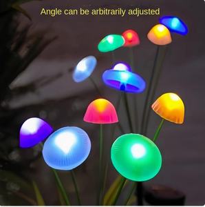 Lámpara solar impermeable para jardín con forma de hongo, lámpara de exterior para patio, pasillo, césped, lámpara decorativa de ambiente para paisajismo - Product Image 3