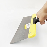 Couteau à ruban pour cloisons sèches en acier inoxydable, spatule à gratter pour la finition du plâtre des cloisons sèches