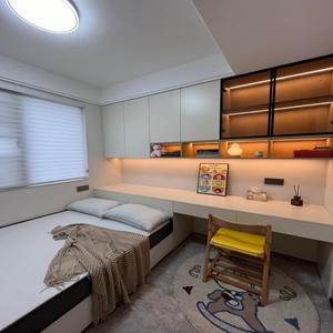 <span class=keywords><strong>Lit</strong></span> Tatami Artisanal en Bois Massif avec Bibliothèque et Meuble Latéral – Solution de Rangement Polyvalente pour Chambre d'Hôtes de Villa de Luxe Léger - Product Image 3
