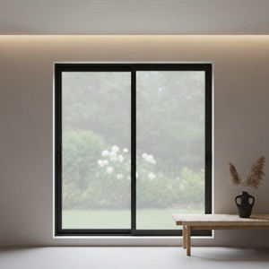 Fenêtres coulissantes en aluminium sur mesure à <span class=keywords><strong>prix</strong></span> direct usine, cadre noir, double <span class=keywords><strong>vitrage</strong></span>, design moderne, fenêtre écoénergétique - Product Image 5