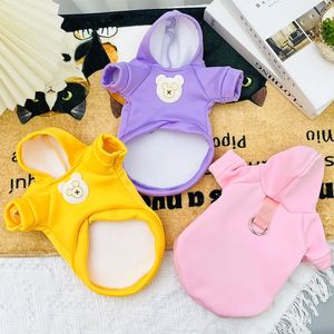 Sudadera con capucha para perro con forro polar, bonito estampado de animales para ropa de gato y perro, ropa de otoño e invierno - Product Image 2