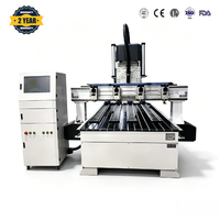 Machine de découpe de verre CNC multi-têtes à 4 broches, commande NC Studio, broche 2,2 kW, zone de travail optimisée