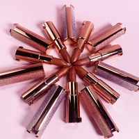 Cosmétiques Maquillage OEM Personnaliser Votre Propre Marque Privée Sans Logo Luxe Naturel En Vrac Crème Mat Rouge À Lèvres Paillettes Rouge À Lèvres
