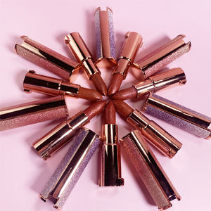 Cosmetici trucco OEM personalizzato il tuo marchio Private Label No Logo Luxury Natural Bulk Cream rossetti opachi <span class=keywords><strong>Mat</strong></span> Glitter Lipstick - Product Image 1