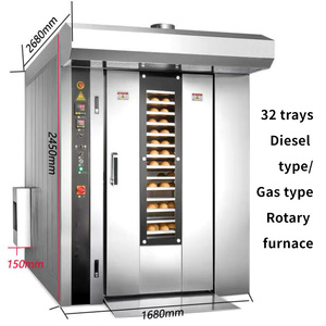 <span class=keywords><strong>Four</strong></span> rotatif à 8 plateaux en acier inoxydable <span class=keywords><strong>Four</strong></span> à pain rotatif électrique Chauffage au gaz Fours rotatifs à rack Machines de boulangerie Prix - Product Image 6