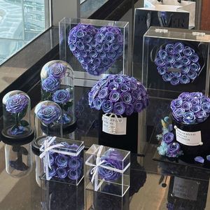 Infinity Rose Box <strong>Eternal</strong> Everlasting Preserved Roses Real Touch Flowers Long Lasting 3-5 Years Mother's Day Day - Product Image 1