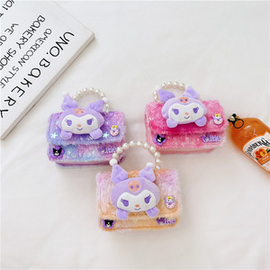 Nuova Borsa Morbida per Bambine Autunno Inverno, Accessorio Principessa in Peluche, Borsa a Tracolla Leggera con Cerniera - Product Image 3