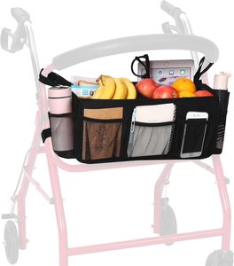 Sac à dos réglable pour rollator, sac de transport pour rollator, sac de rangement pour déambulateur, sac de voyage pour fauteuil roulant - Product Image 1