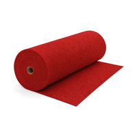 Tapis rouge antidérapant en polyester, rouleau de 3m x 2m de large, tapis de sol pour allée, personnalisable avec logo pour cérémonie de remise de prix, gala, mariage, spectacle