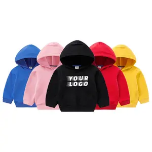 Fashion Baby Kids Hoodies Pullovers High Quality Fleece Hoodies Custom Logo Boys Girls Hoodies