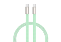 Câble USB-C tressé en nylon, nouveau design, 1 m, Type-C vers Type-C, charge rapide PD 240 W, compatible iPhone 15, ordinateur, lecteur de codes-barres