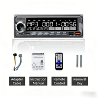 Reproductor MP3 para Auto 7388 de Alta Potencia con 6 Canales RCA, Teclado RGB + Pantalla LCD con Retroiluminación Blanca, Radio para Auto con Doble USB, FM, BT y TF