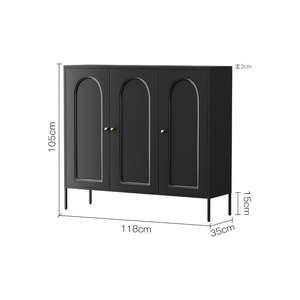 Armoire à chaussures moderne et élégante avec <span class=keywords><strong>3</strong></span> <span class=keywords><strong>portes</strong></span>, étagère de rangement, organisateur, placard, entrée pour la chambre à coucher - Product Image 2