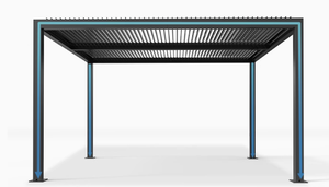 Pérgola manual de aluminio moderna para uso en exteriores como un elegante pabellón o cenador suministro al por mayor - Product Image 3