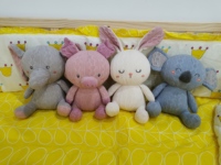 Peluche de licorne, lapin, éléphant, dinosaure, dinosaure, jouet doux, pour filles et garçons, poupées d'animaux, cadeau d'anniversaire, nouvelle collection
