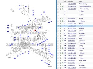 WA380-3 паук в сборе 423-20-12620 универсальный шарнир - Product Image 4