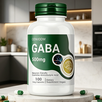 Best-seller OEM GABA (acide gamma-aminobutyrique) 500 mg B6 100 gélules végétales Marque privée
