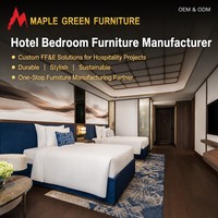 Ensemble de meubles de chambre d'hôtel 5 étoiles de luxe, bois massif, écologique, design moderne, ignifuge, pour appartement, vente en gros