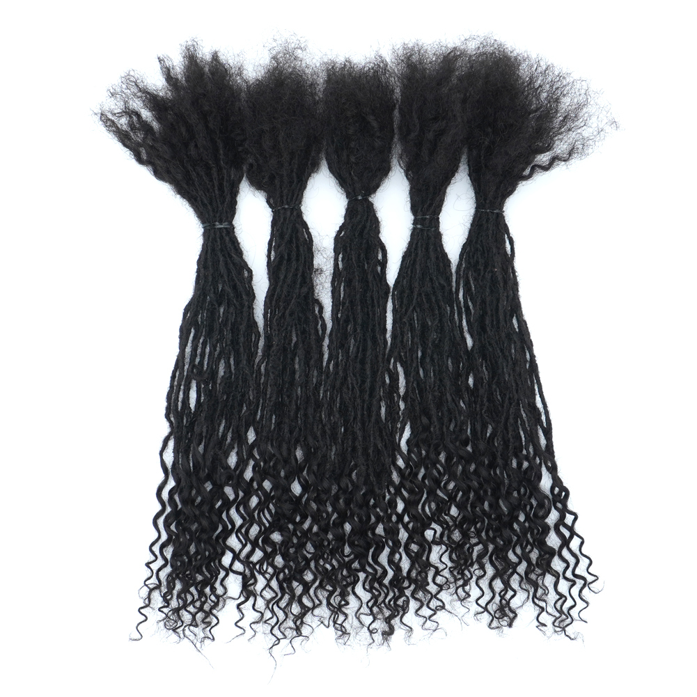Vast Hair Official - KAMA Microlocks 0.1/0.2cm Sister Locks 100% Remy Brazilian Hair Dreadlock Extensions with Curly Ends