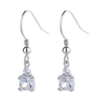 Offre Spéciale Plaine Bijoux 925 en Filigrane en Argent Sterling Larme Lustre Boucles D'oreilles