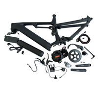 Cadre de vélo électrique à suspension intégrale Joyebike Dengfu E22 E23, cadre de vélo à pneus larges, M620 M630, cadre de vélo en carbone, ensemble de cadre de vélo électrique, moteur Bafang à entraînement central