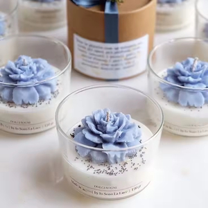 Custom Aromatherapy <b>Candles</b> Stress Relief Decorative Scented <b>Candles</b> With Luxury Ribbon for Wedding Baby Shower Gifts - Product Image 3