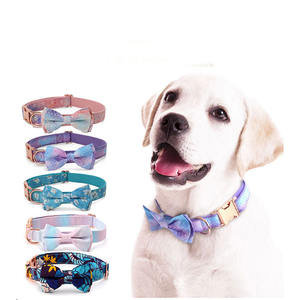 <span class=keywords><strong>Collar</strong></span> de Perro Moderno Ajustable y Ecológico de Poliéster Estampado con Diseño de Corbatín, <span class=keywords><strong>Collar</strong></span> y Correa Extra Grandes Extraíbles - Product Image 1