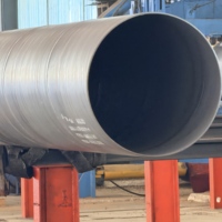 Tuyau en acier soudé en spirale API 5L X65 X70 PSL2 SSAW à paroi épaisse DN800 DN1000 DN1200, longueur 12m 18m pour pipeline de gaz haute pression
