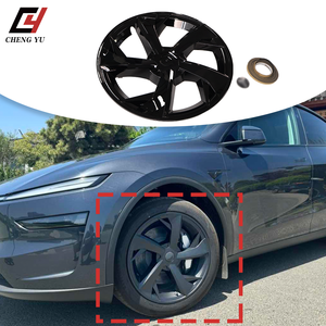 Cache-roues 19 pouces très demandés pour Tesla Model Y Juniper 2025+ – Installation facile, aspect carbone noir brillant, kit de remplacement de carrosserie - Product Image 5