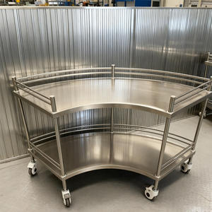 Carrello a Ventaglio per Ospedali e Cliniche, Carrello Medico con Cassetti e Cestino, Carrello per Medicinali e Emergenze - Product Image 6