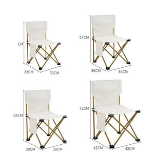 Silla Metálica Plegable Moderna al por Mayor, Muebles Portátiles Resistentes para Exteriores, Patio, Picnic, Jardín, Playa, Senderismo - Product Image 4