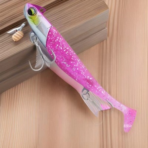 Leurre souple artificiel <span class=keywords><strong>Black</strong></span> <span class=keywords><strong>Minnow</strong></span> Lead Head Jig 19g 23g 30g 37g pour pêche en mer, traîne, bateau, appât coulant HYS01 - Product Image 1
