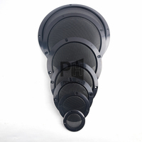 Filet de protection en maille pour haut-parleur de 2 à 10 pouces, cadre en plastique, fil de fer en métal, pour système audio de voiture et bricolage.