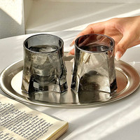 Tasse en verre cristal de niche, Mug à café haut de gamme, Design minimaliste, Esthétique Instagram, Tasse à eau pour la maison, Americano glacé, Jus