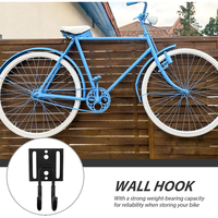 Système d'organisation murale pour vélos avec double crochet, organisateur de vélos, supports de rangement pour vélos de garage, crochets pour vélos de garage