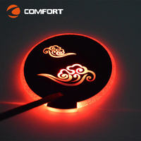 Bar Restaurant Personnalisé Premium Led Rechargeable Acrylique Dessous De Verre Multicolore Clignotant Étanche Bouteille LED