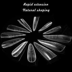 Clear Stiletto <b>Nail</b> Dual Forms Poly UV Gel Quick Building <b>Extension</b> Mold Tips for Finger <b>Nails</b> - Product Image 6