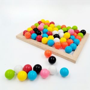 Boules en <span class=keywords><strong>plastique</strong></span> solides de 8 mm, 10 mm, 12 mm, 16 mm, 20 mm, 25 mm, 30 mm, boules de comptage, boules de piste, jouet, boules colorées - Product Image 1