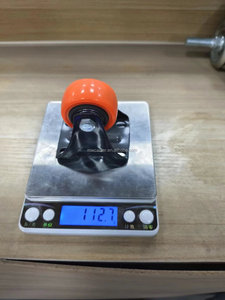 Roulettes pivotantes MW Caster de 1,5 pouce et 2 pouces, petites, pivotantes, rotatives, 40 mm, orange, en PU et PVC, pour climatiseur - Product Image 4