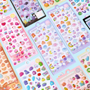 最安値両面粘着テープ高品質3D漫画ソフトキュートなお尻DIYアクリル接着剤付きレリーフスマホケースステッカー - Product Image 3